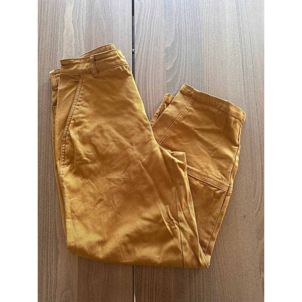 Everlane Utility Barrel Pants Brown Organic Cotton Ochre Size 4 High Rise